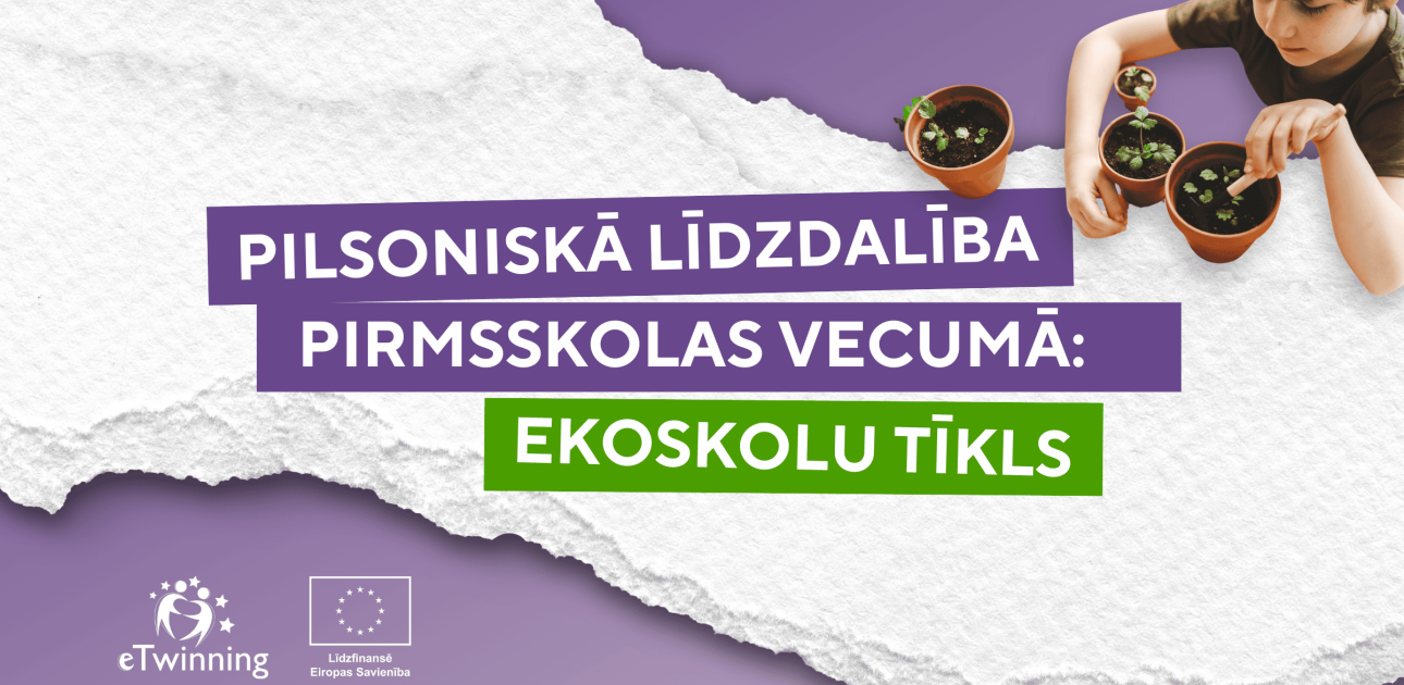 Aicina piedalīties vebinārā par pilsonisko līdzdalību pirmsskolā sadarbībā ar Ekoskolu 